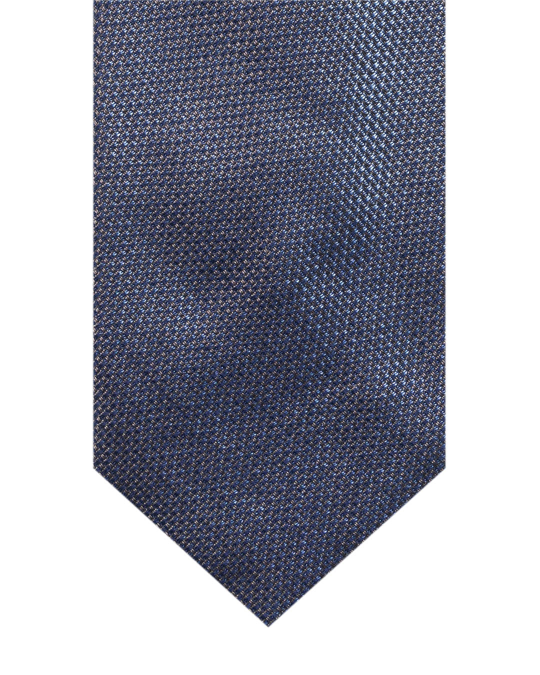 Navy Basketweave Italian Silk Tie