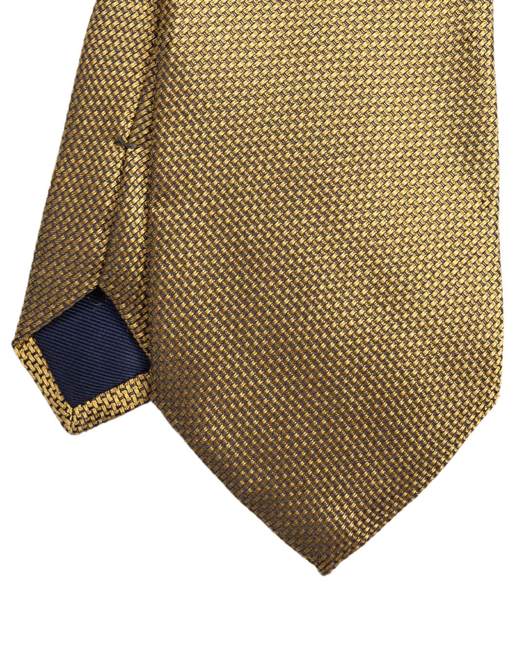 Gagliardi Yellow Basketweave Italian Silk Tie