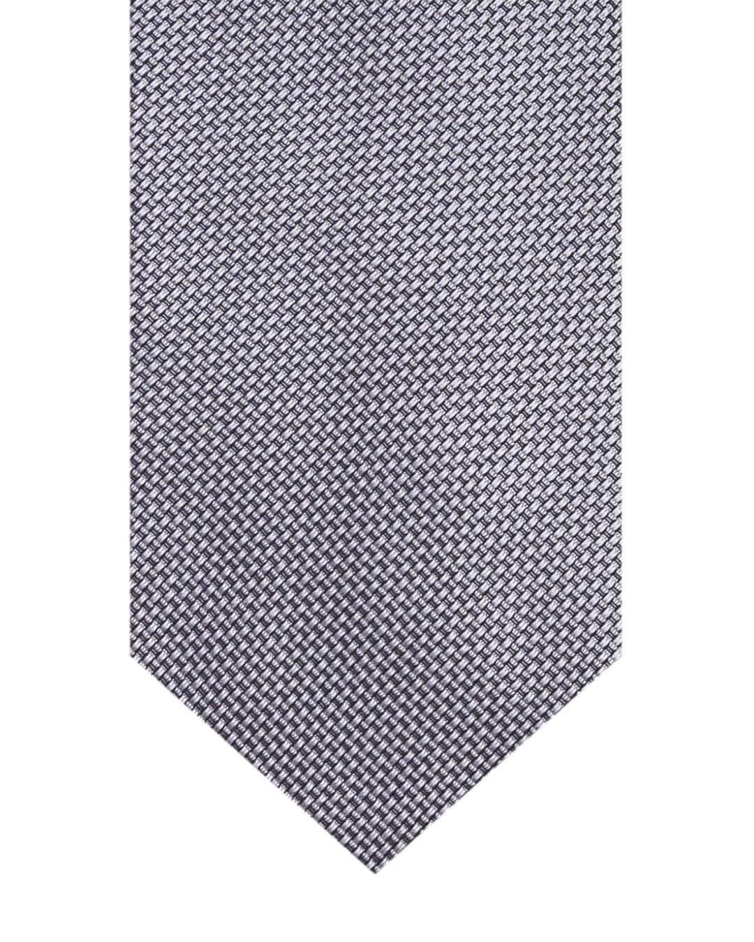 Gagliardi Grey Basketweave Italian Silk Tie