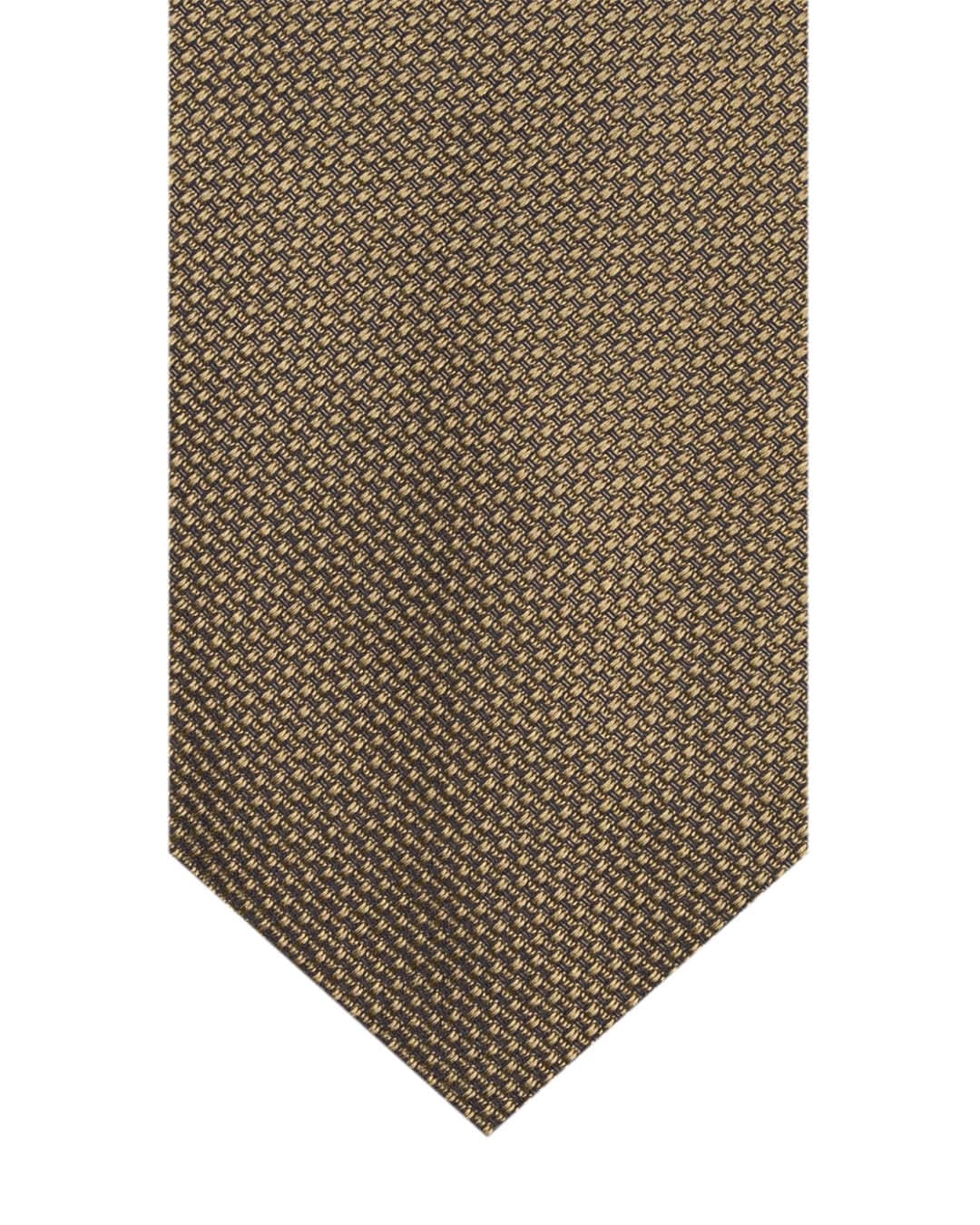 Gagliardi Olive Basketweave Italian Silk Tie