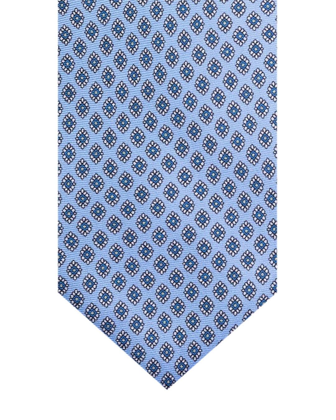 Sky Daisy Print Italian Silk Tie