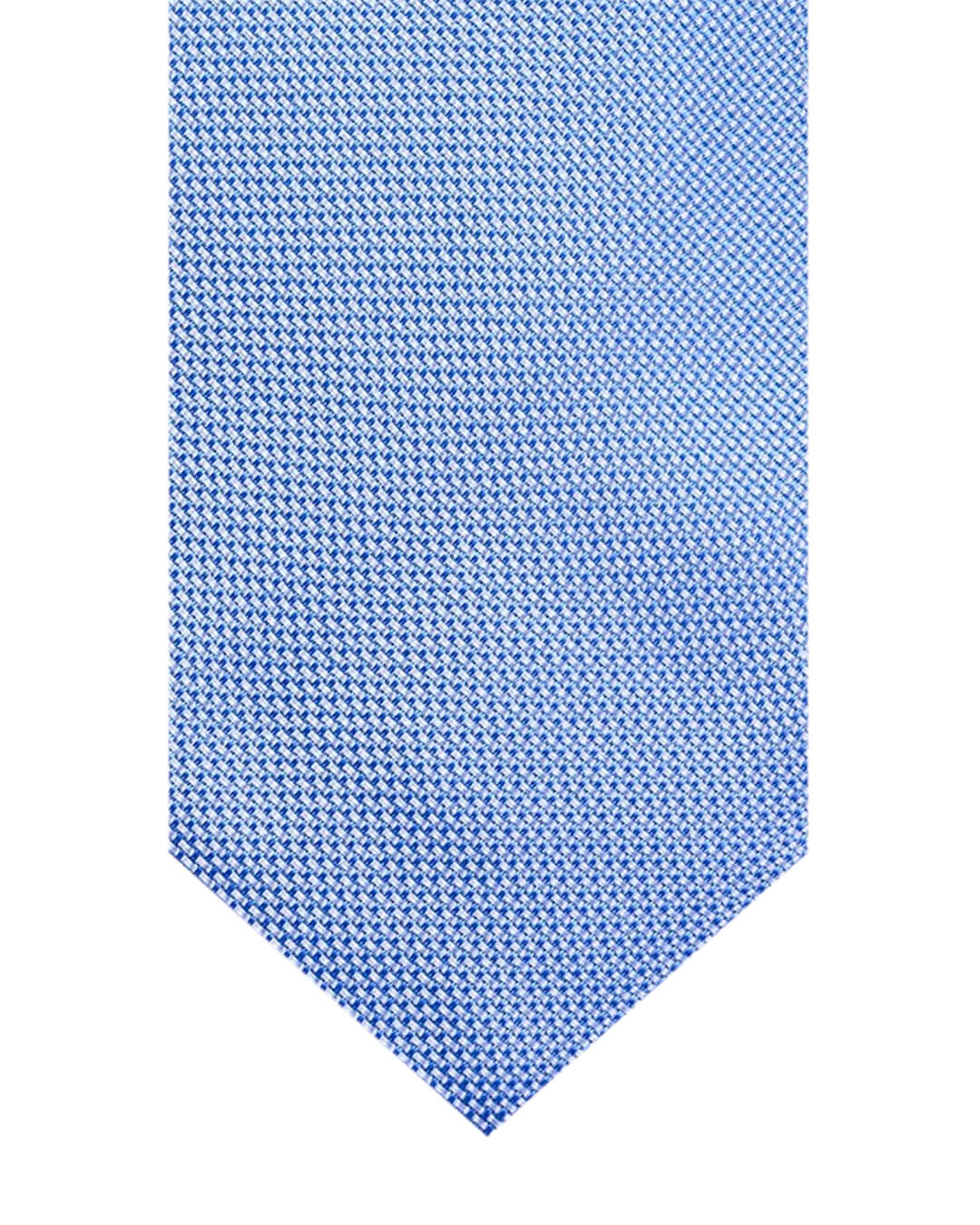 Blue Basketweave Italian Silk Tie