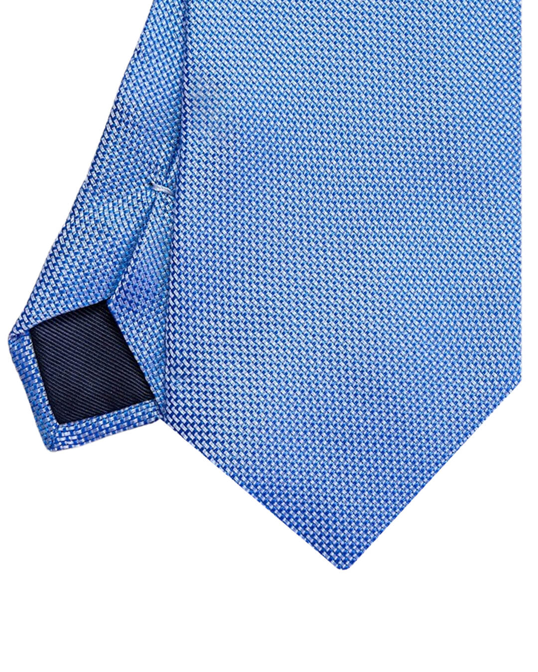 Blue Basketweave Italian Silk Tie