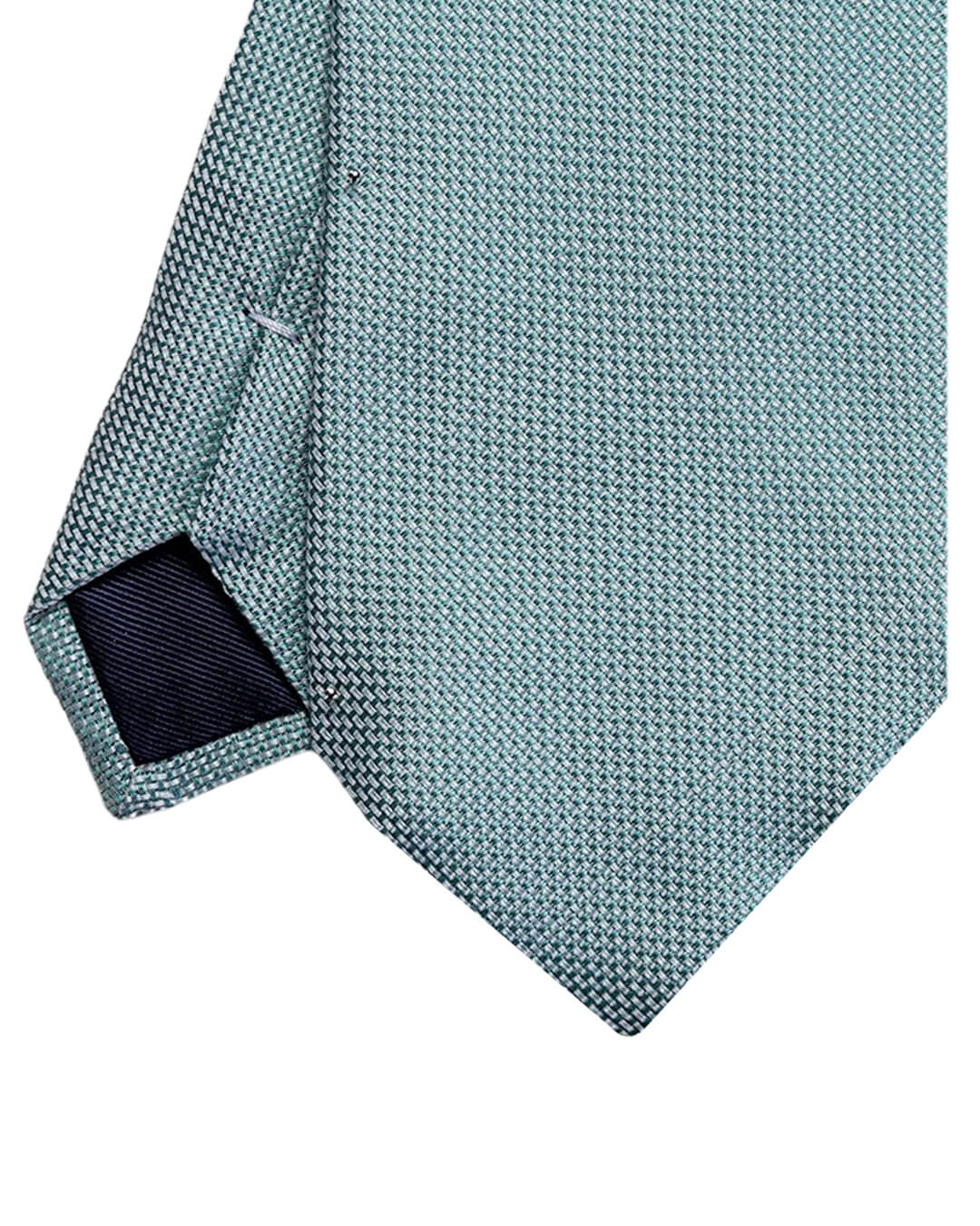 Green Basketweave Italian Silk Tie