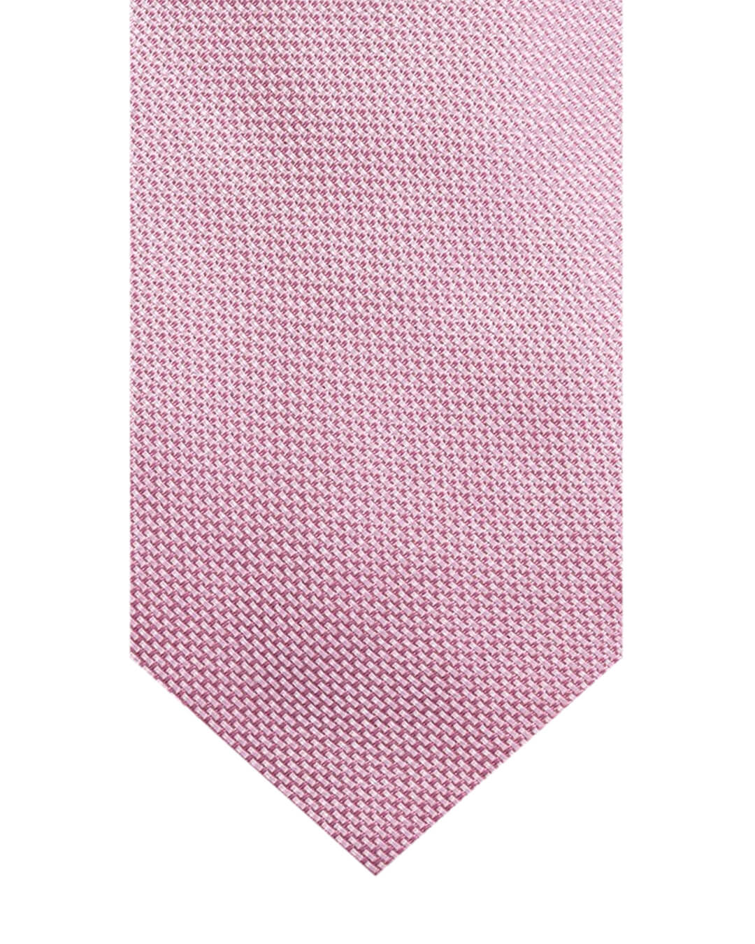 Pink Basketweave Italian Silk Tie