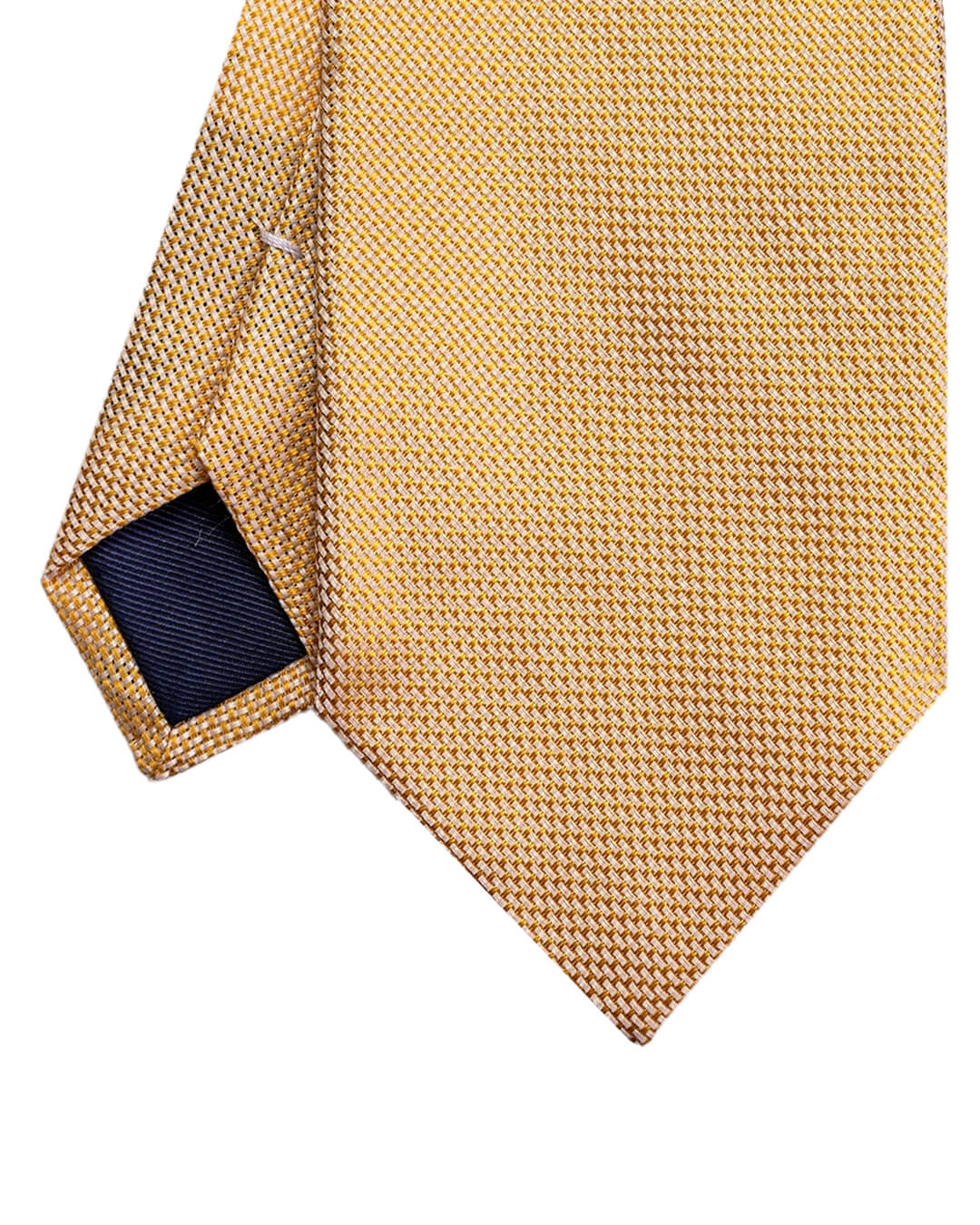 Yellow Basketweave Italian Silk Tie