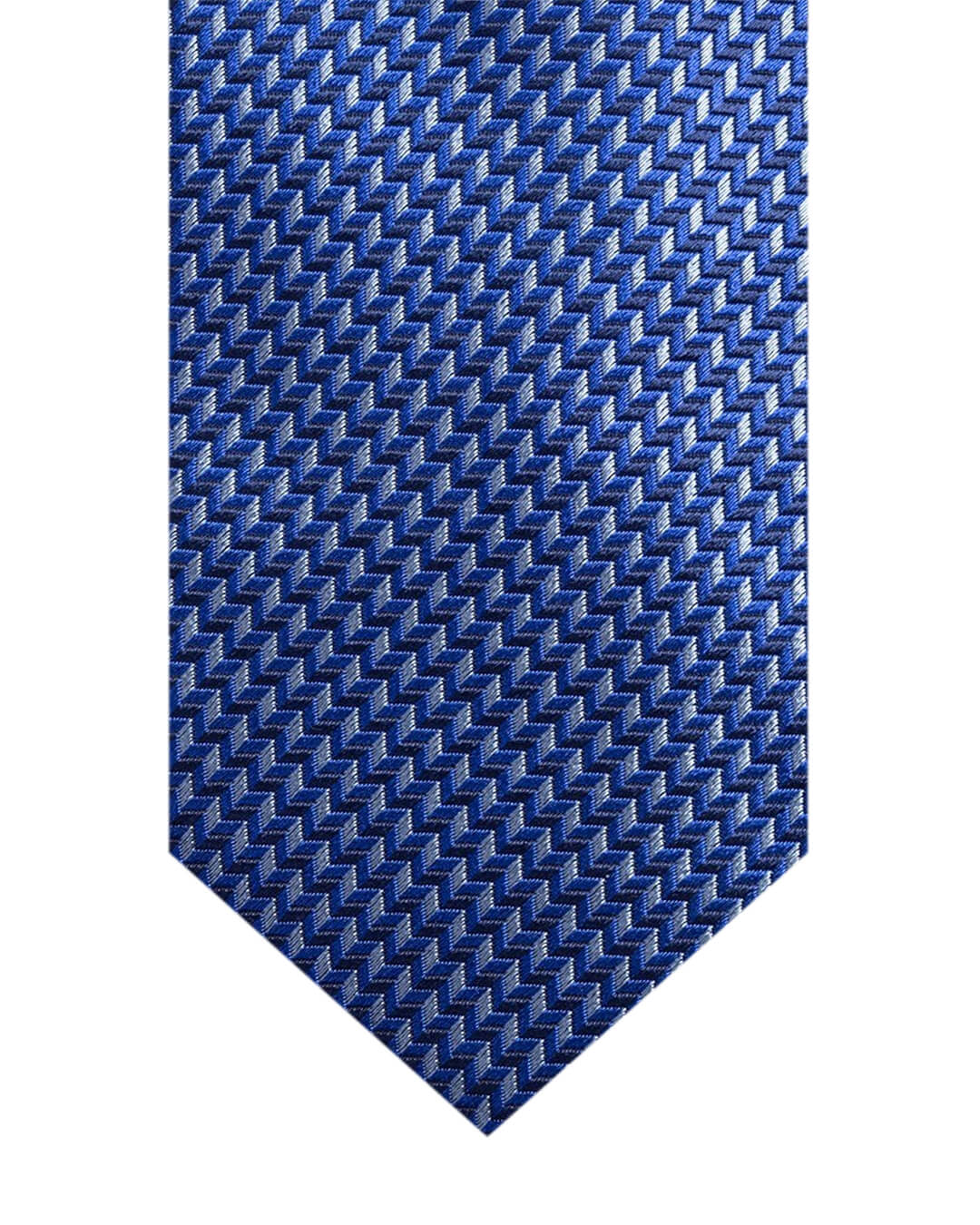 Blue Chevrons Italian Silk Tie