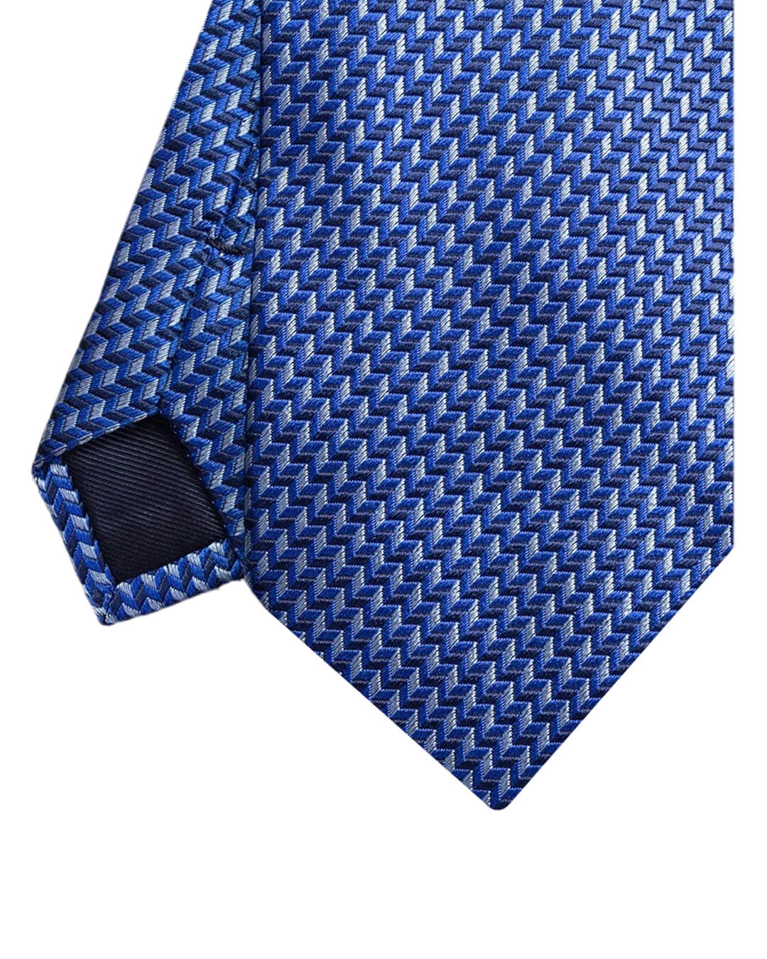 Blue Chevrons Italian Silk Tie