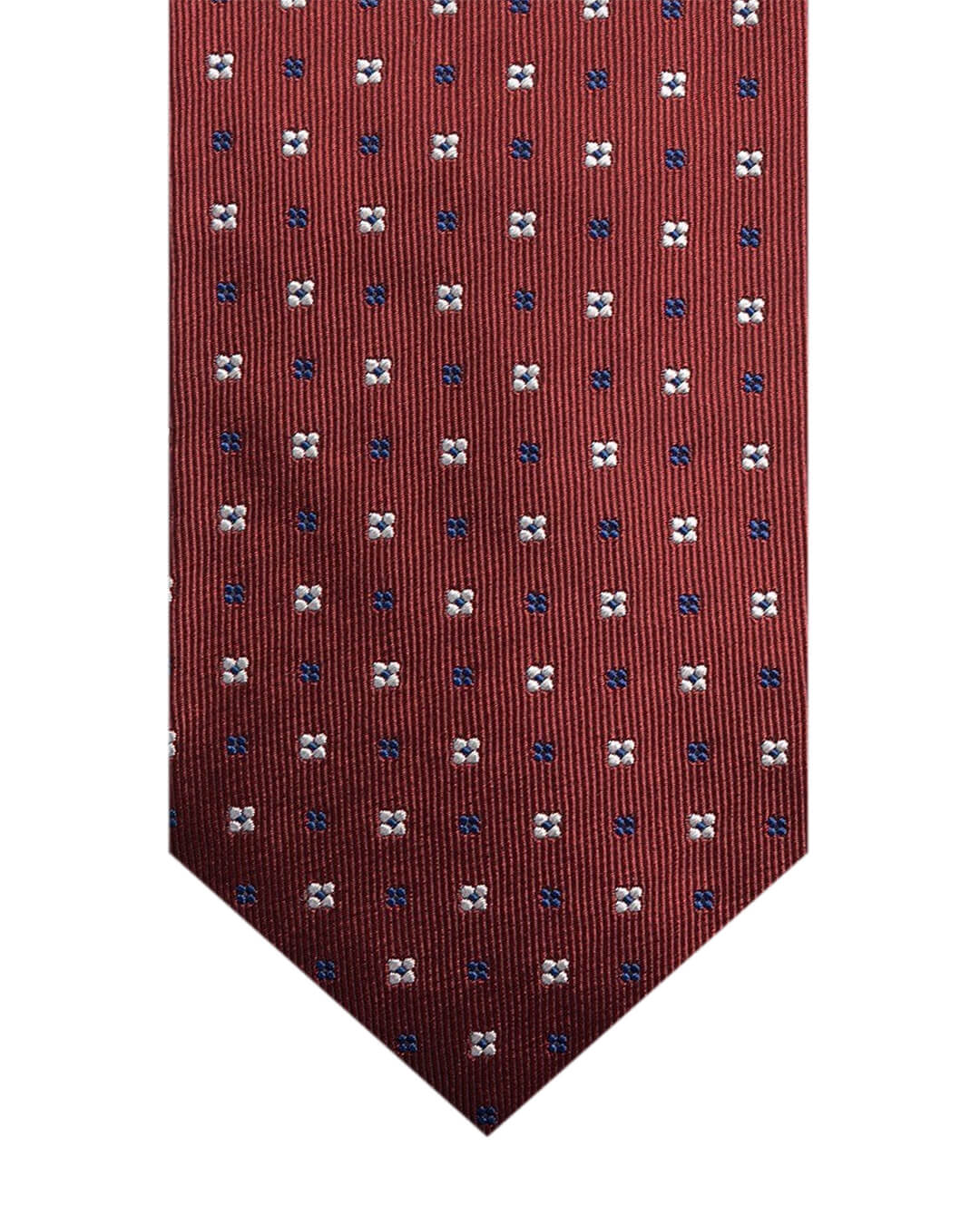 Red Mini Floral Italian Silk Tie