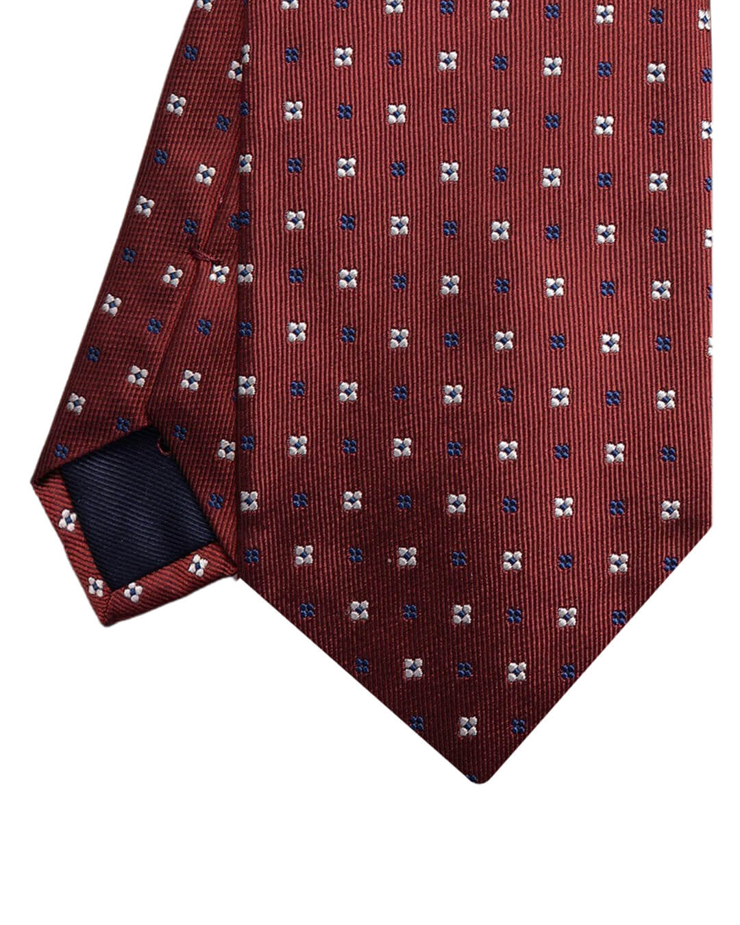 Red Mini Floral Italian Silk Tie