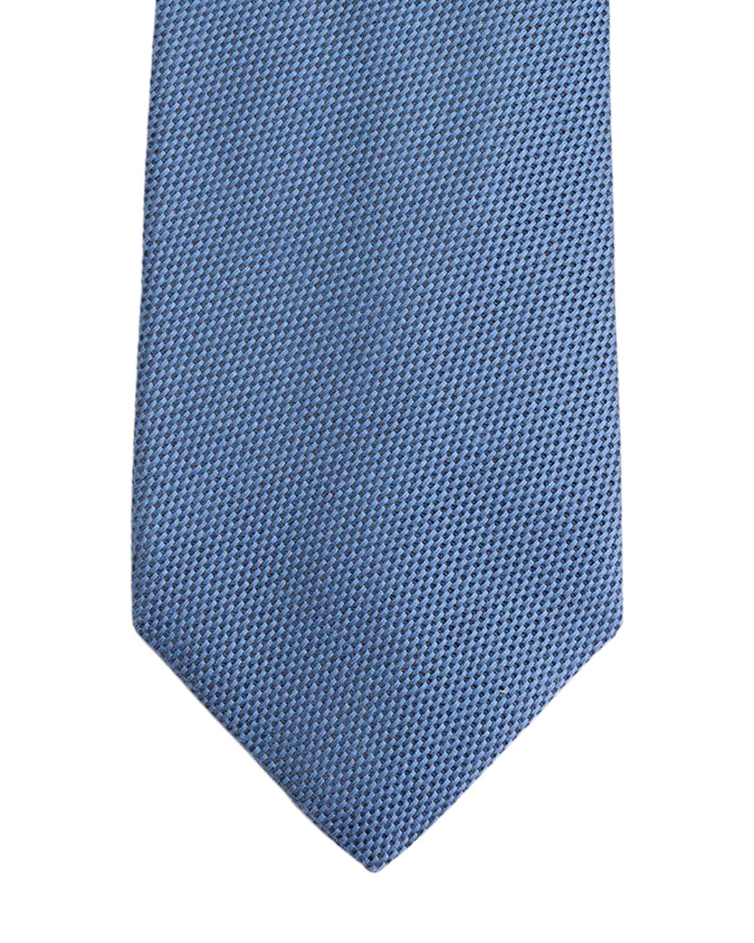 Blue Italian Cotton Silk Cashmere Tie