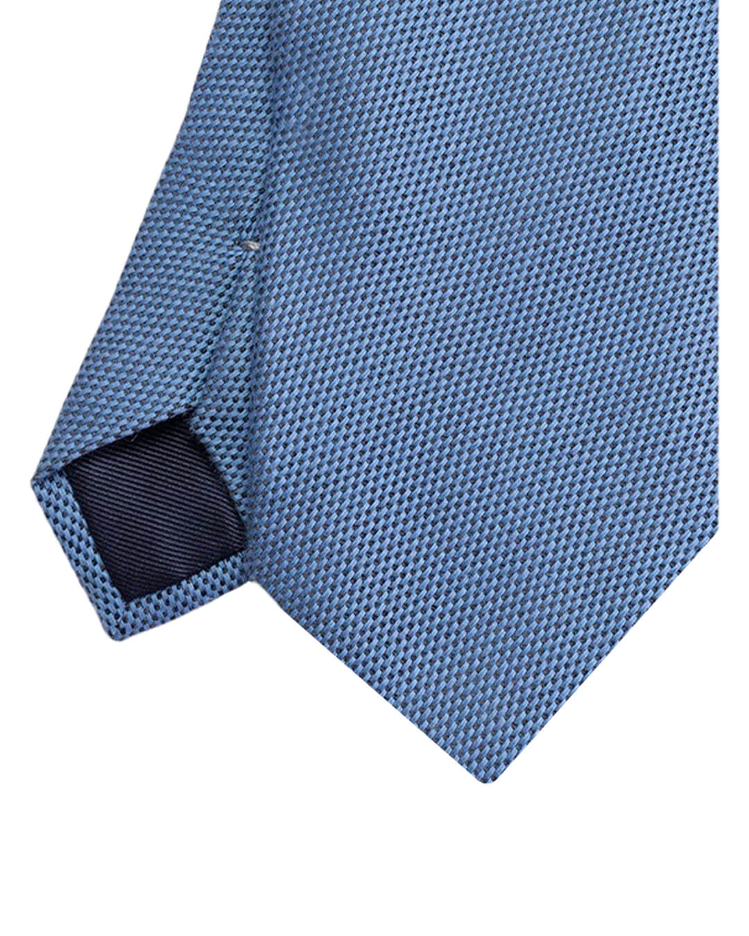 Blue Italian Cotton Silk Cashmere Tie