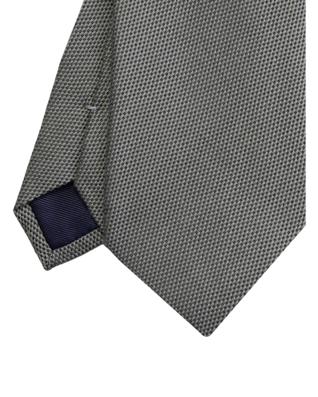 Olive Italian Cotton Silk Cashmere Tie