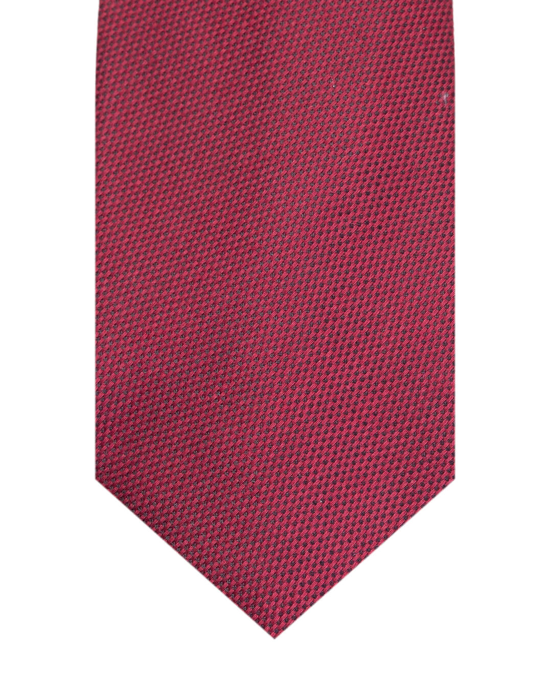 Red Italian Cotton Silk Cashmere Tie