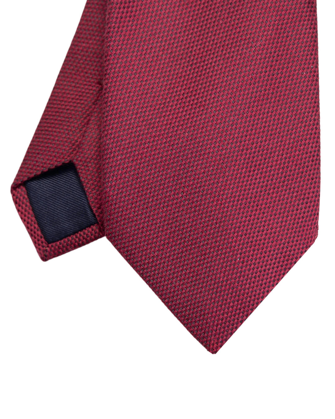 Red Italian Cotton Silk Cashmere Tie