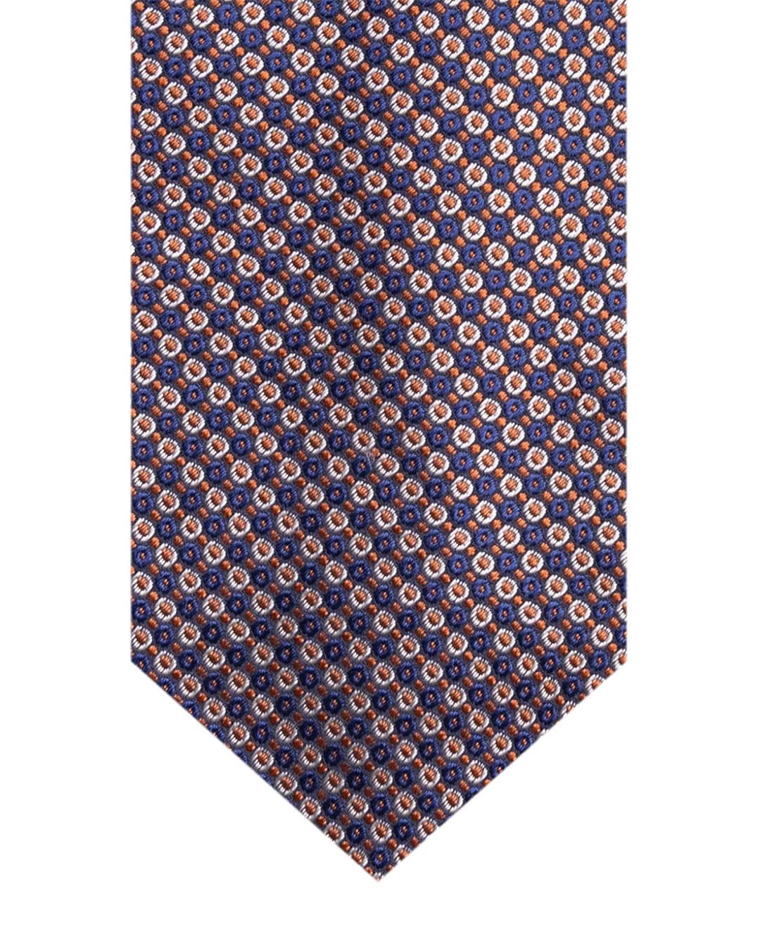Gagliardi Orange Circles Italian Silk Tie