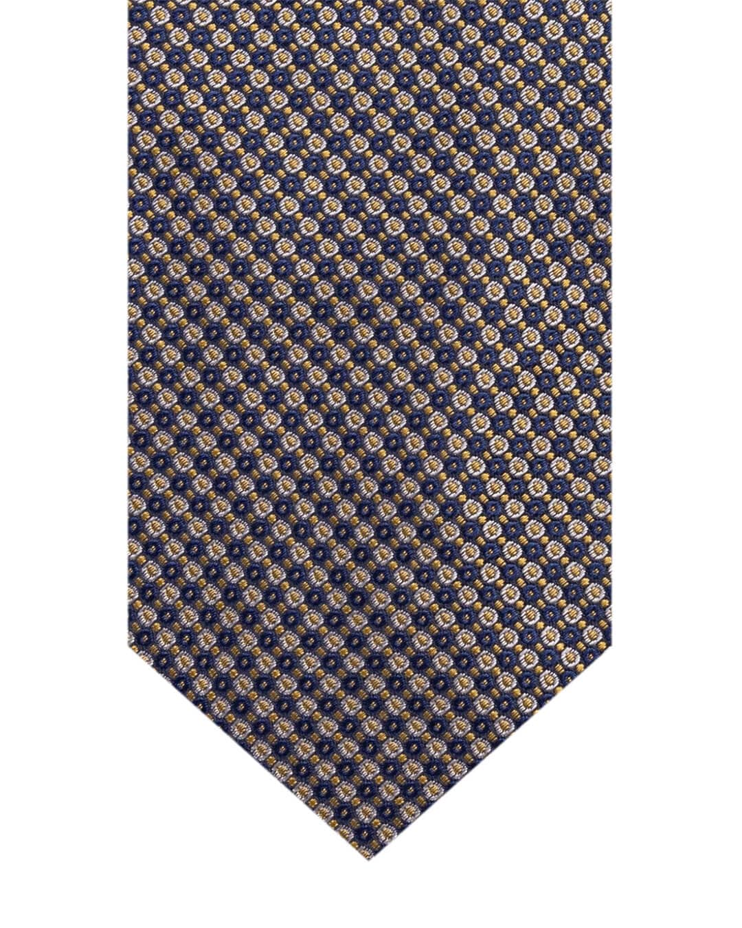 Gagliardi Yellow Circles Italian Silk Tie