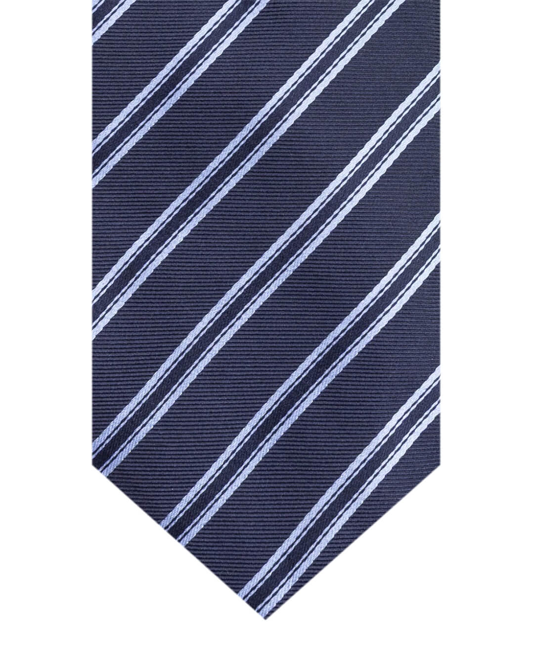 Gagliardi Navy Striped Italian Silk Tie