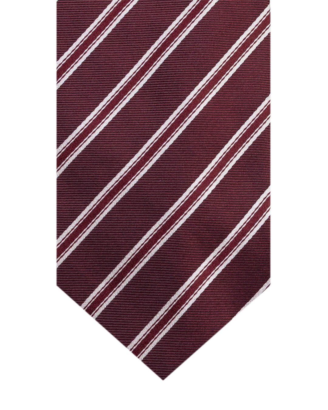 Gagliardi Red Striped Italian Silk Tie