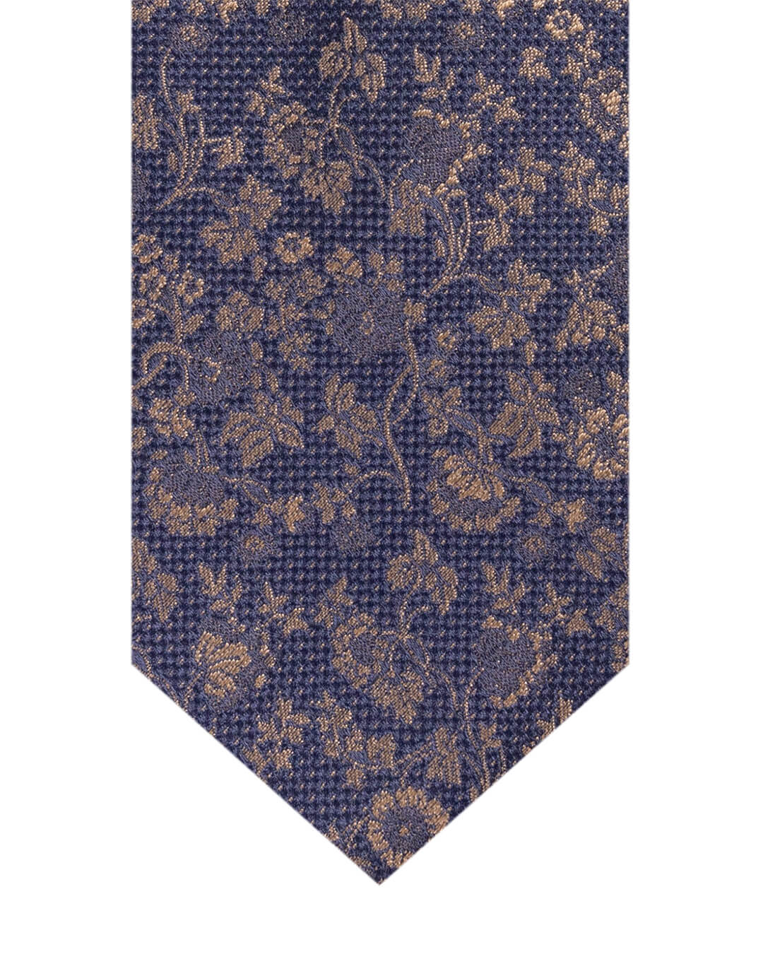 Gagliardi Beige Floral Italian Silk Tie