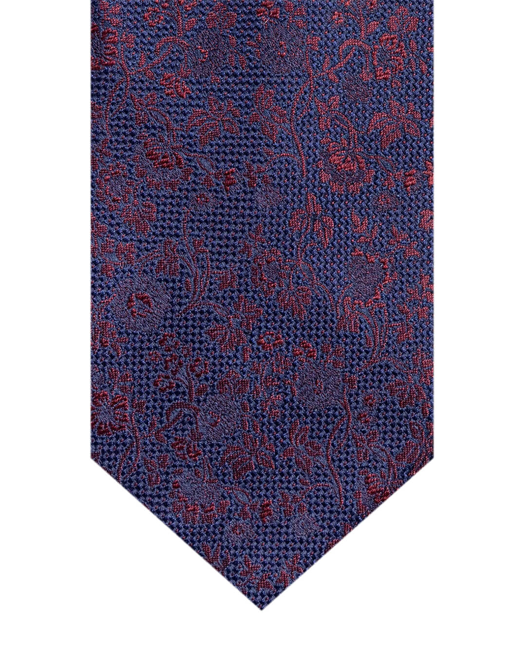 Gagliardi Burgundy Floral Italian Silk Tie