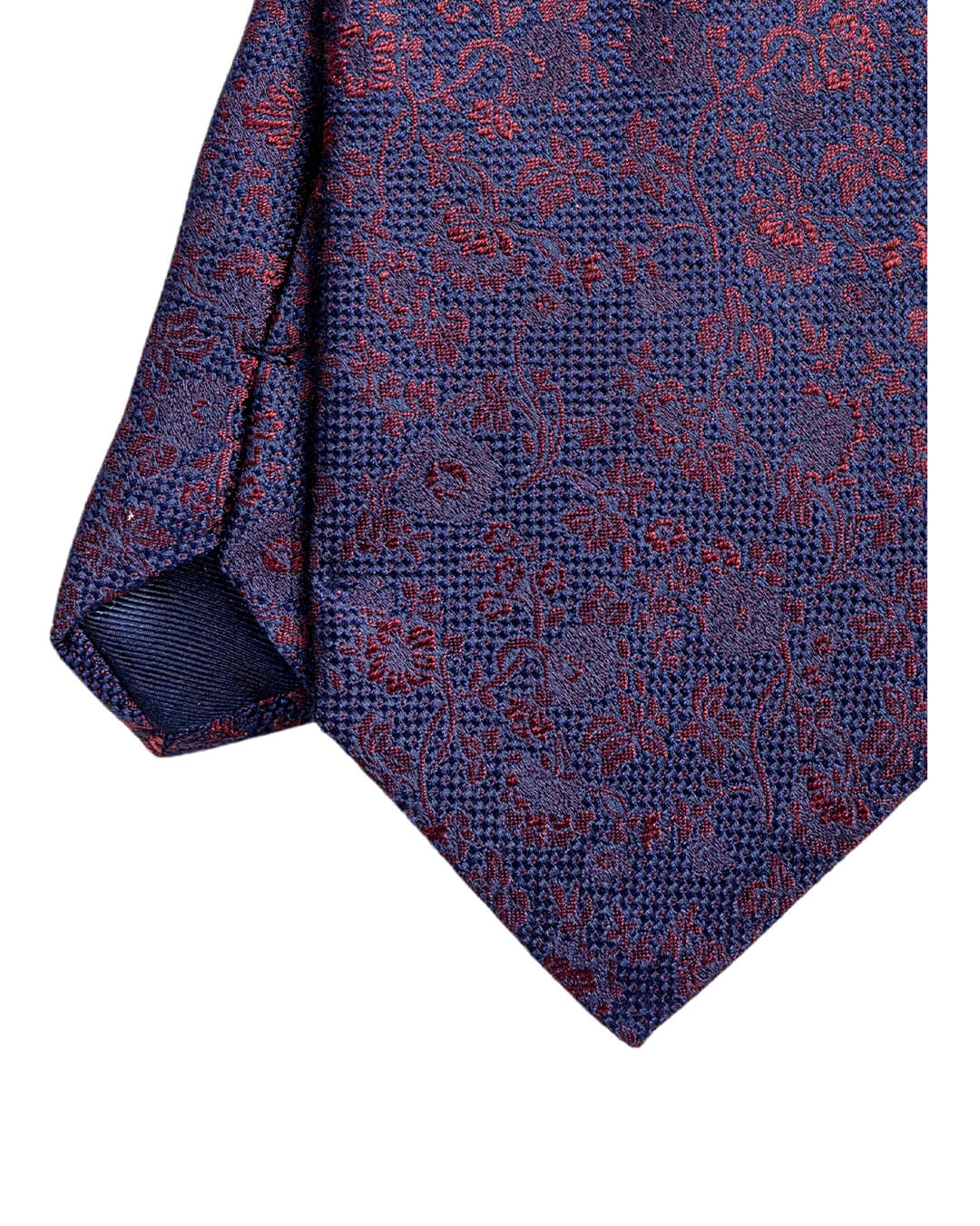 Gagliardi Burgundy Floral Italian Silk Tie