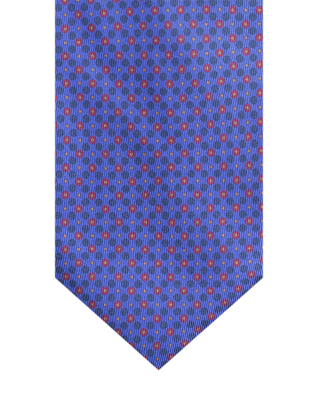 Gagliardi Blue Circles Print Italian Silk Tie