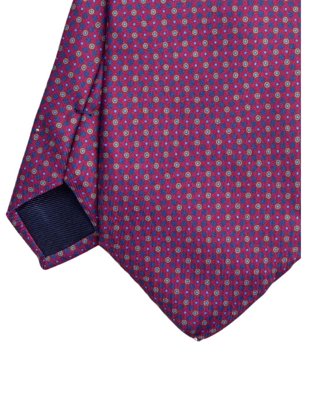 Gagliardi Pink Circles Print Italian Silk Tie