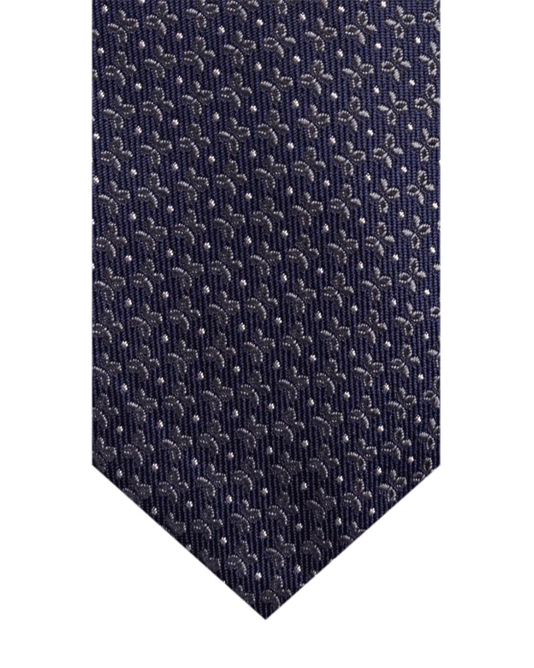Gagliardi Grey Bows Italian Silk Skinny Tie