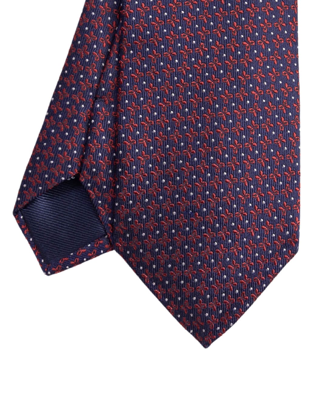 Gagliardi Red Bows Italian Silk Skinny Tie