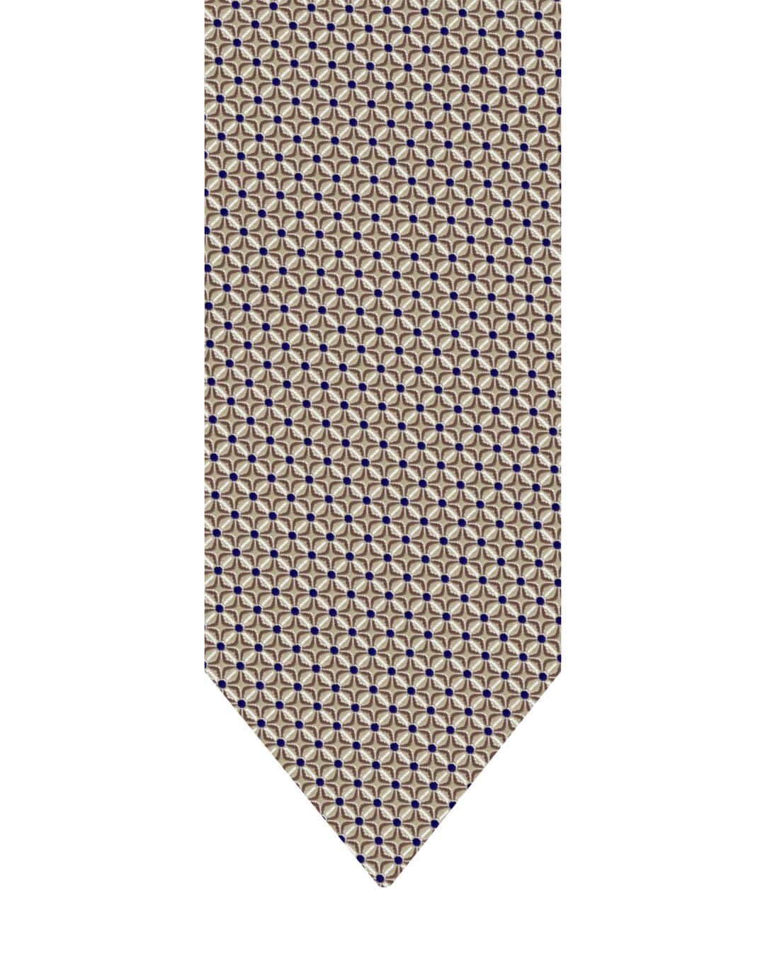 Gagliardi Stone Tie Italian Silk Geo & Dot