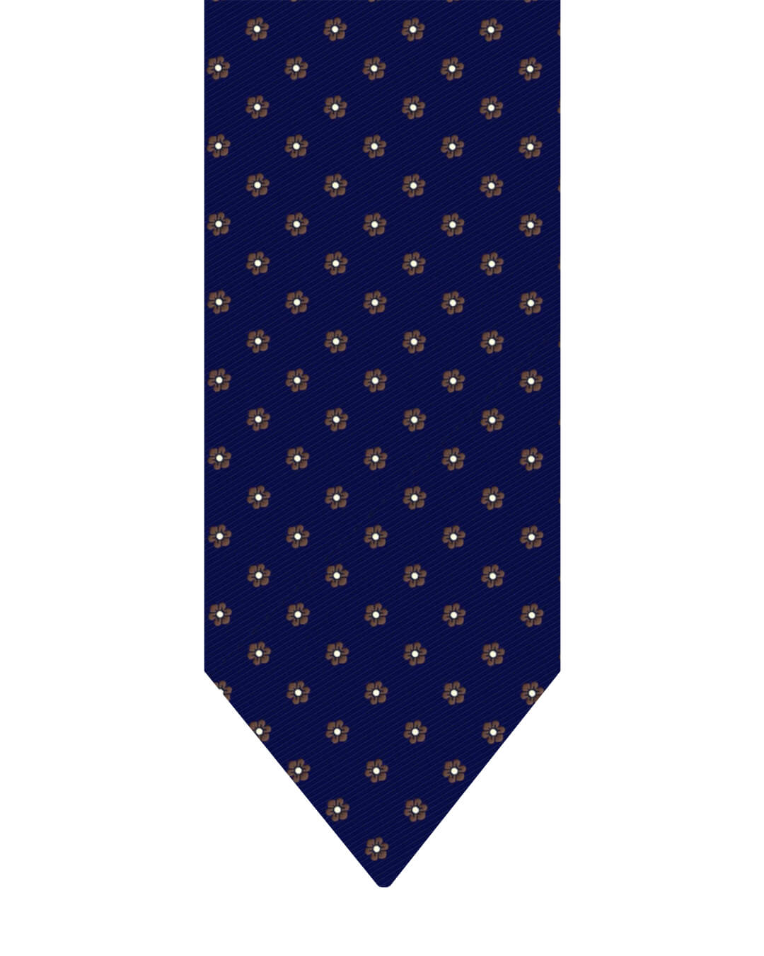 Gagliardi Navy Tie Italian Silk Flower Motif
