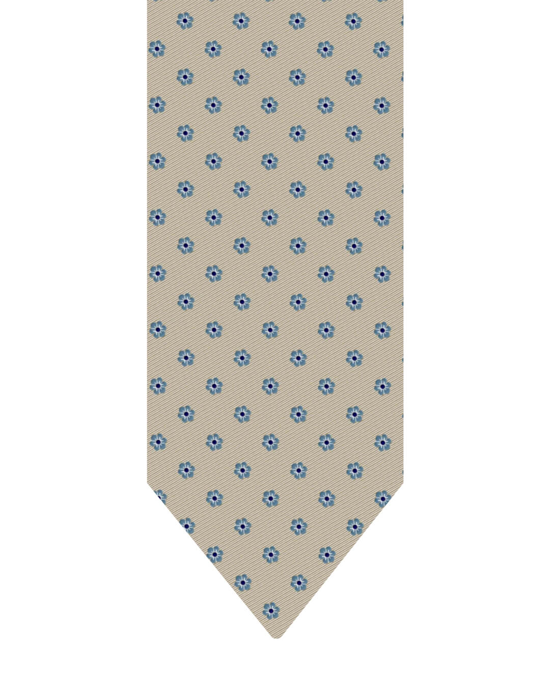 Gagliardi Stone Tie Italian Silk Flower Motif