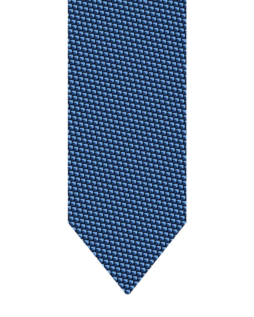 Gagliardi Blue Tie Italian Silk Two Tone Texture