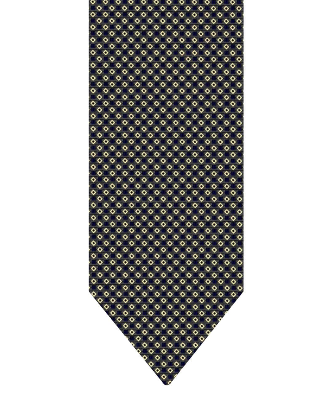 Gagliardi Grey Tie Italian Silk Diamonds