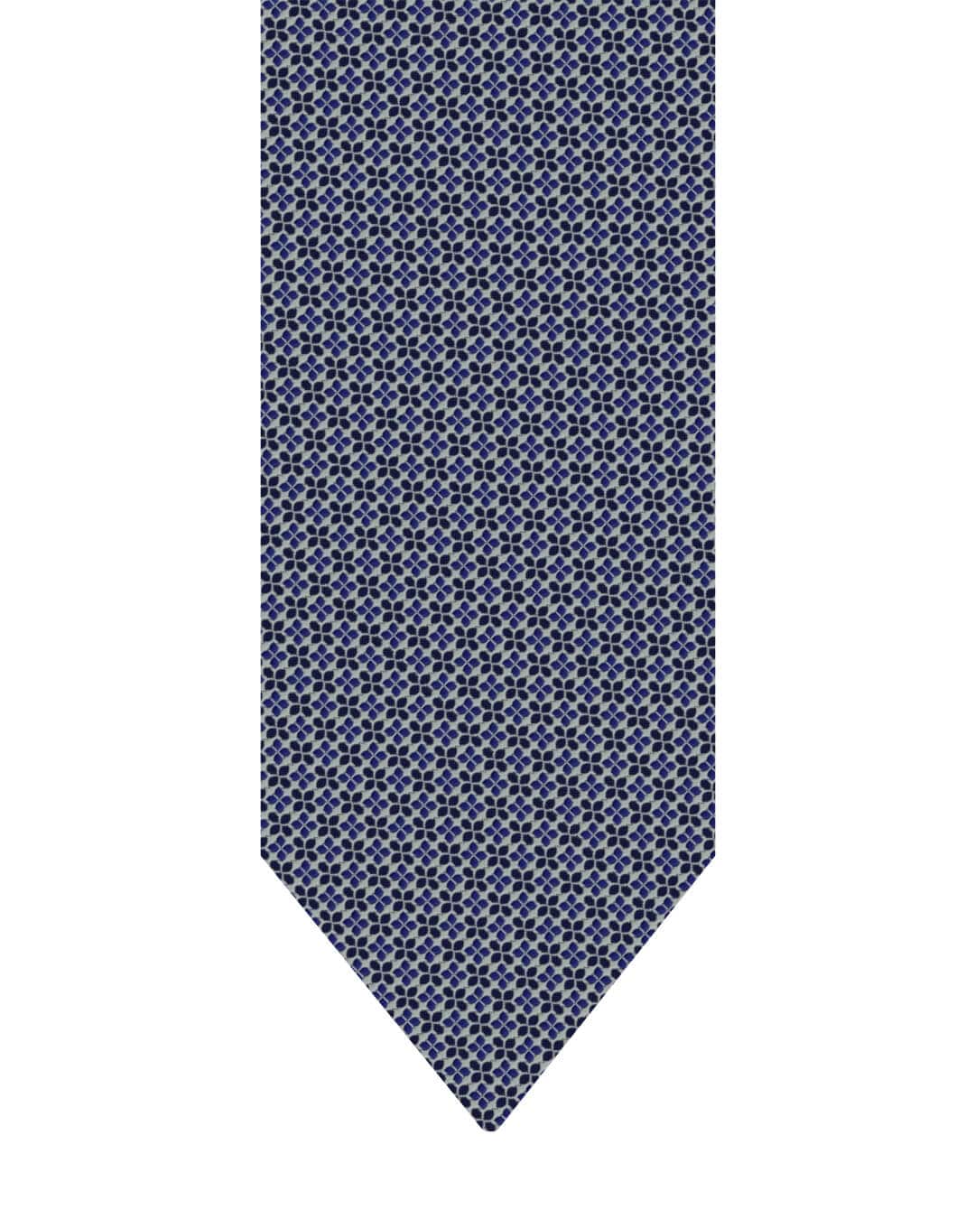 Gagliardi Grey Tie Italian Silk Tesselated