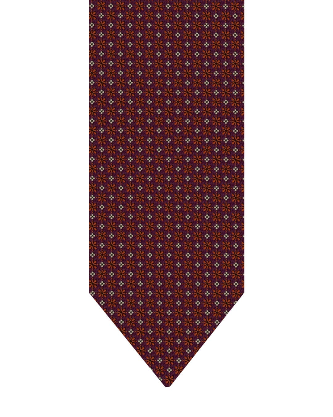 Gagliardi Rust Tie Italian Silk Floral & Box