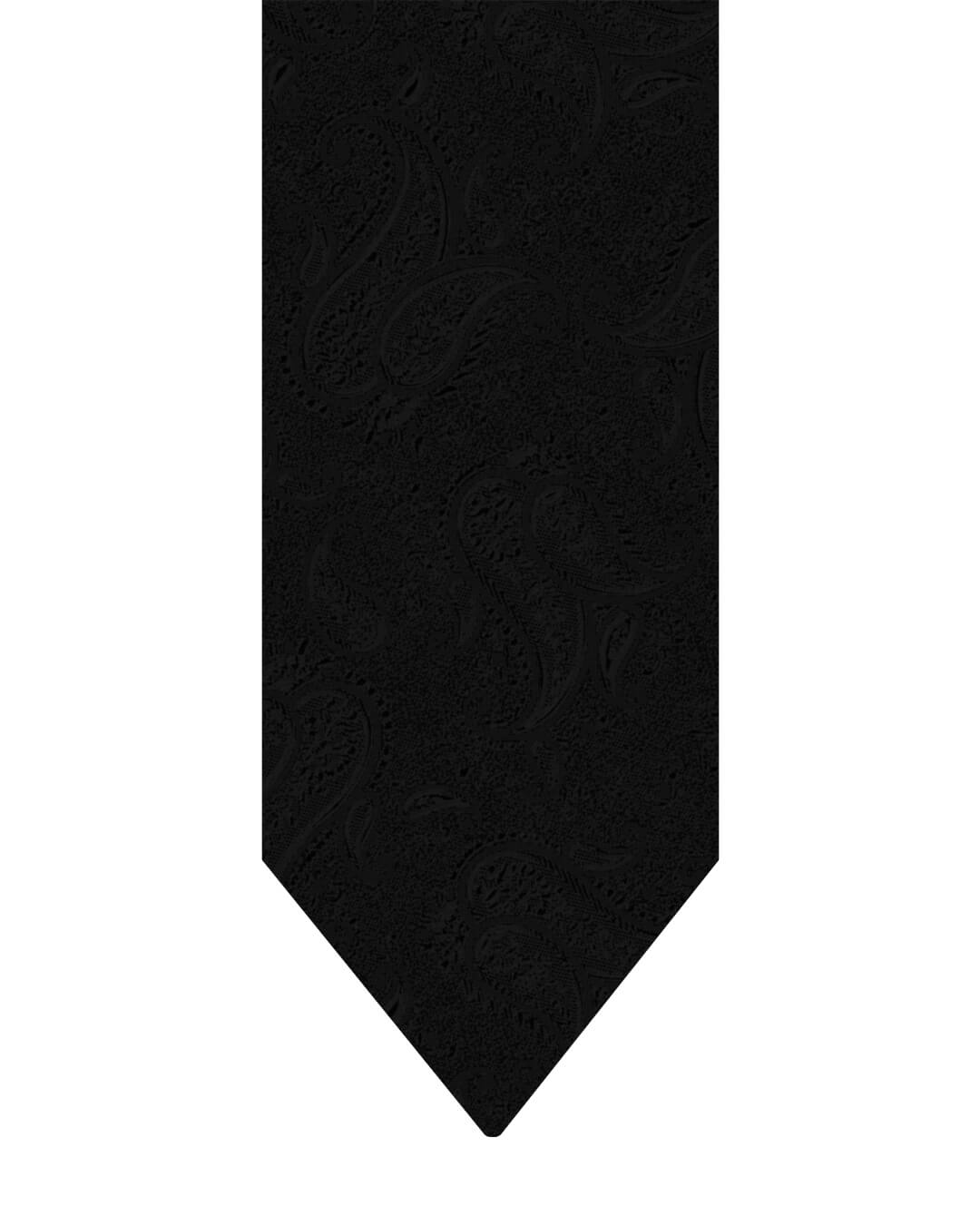 Gagliardi Black Tie Italian Silk Tonal Paisley