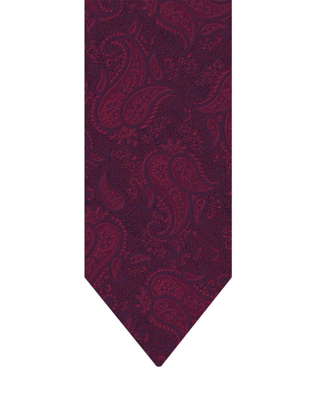 Gagliardi Burgundy Tie Italian Silk Tonal Paisley