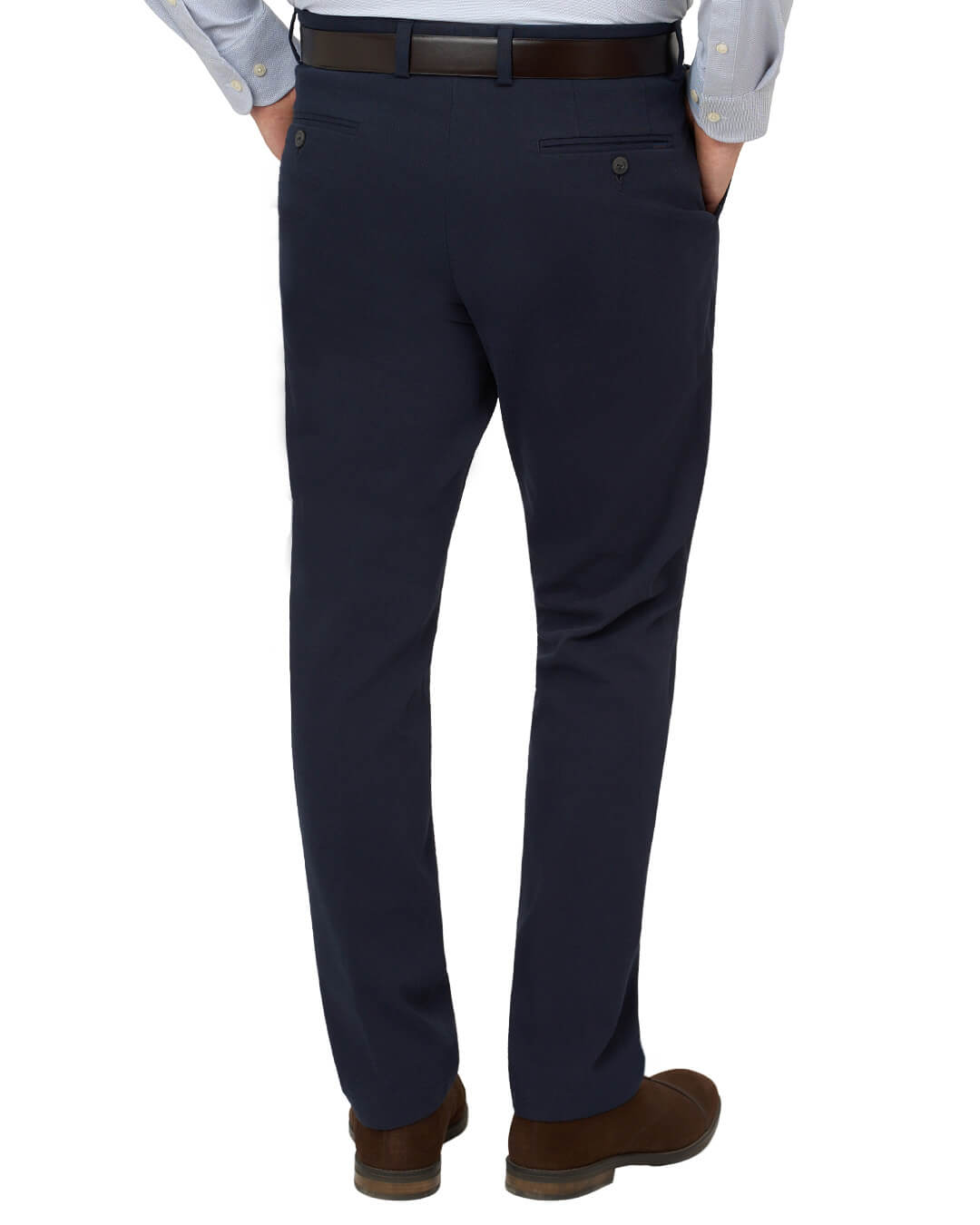 Gagliardi Blue Trousers Chinos Cotton Basketweave Stretch