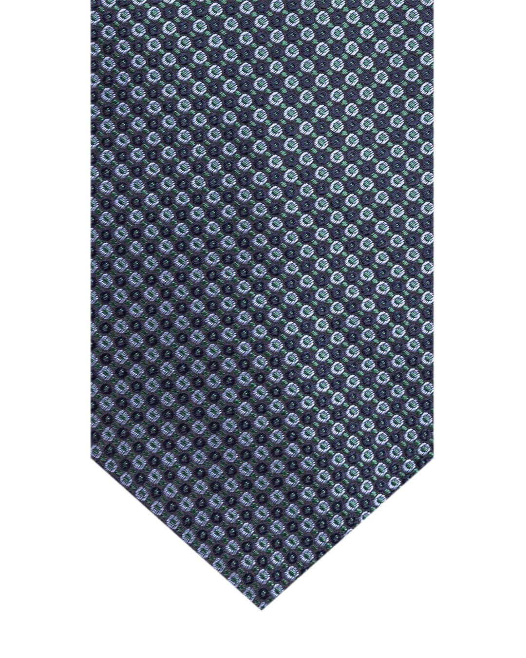 Gagliardi Green Circles Italian Silk Tie