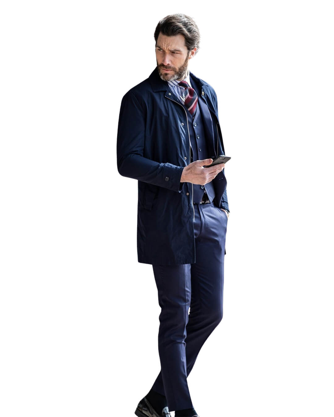 Navy Lightweight Raincoat