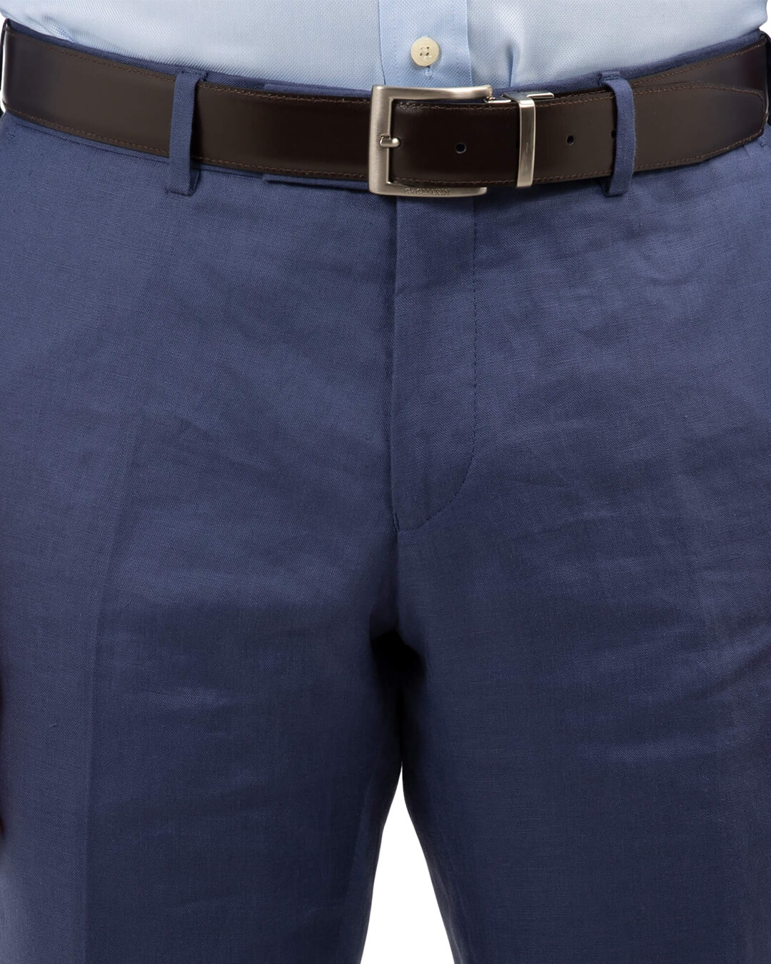 Royal Blue Linen Trousers