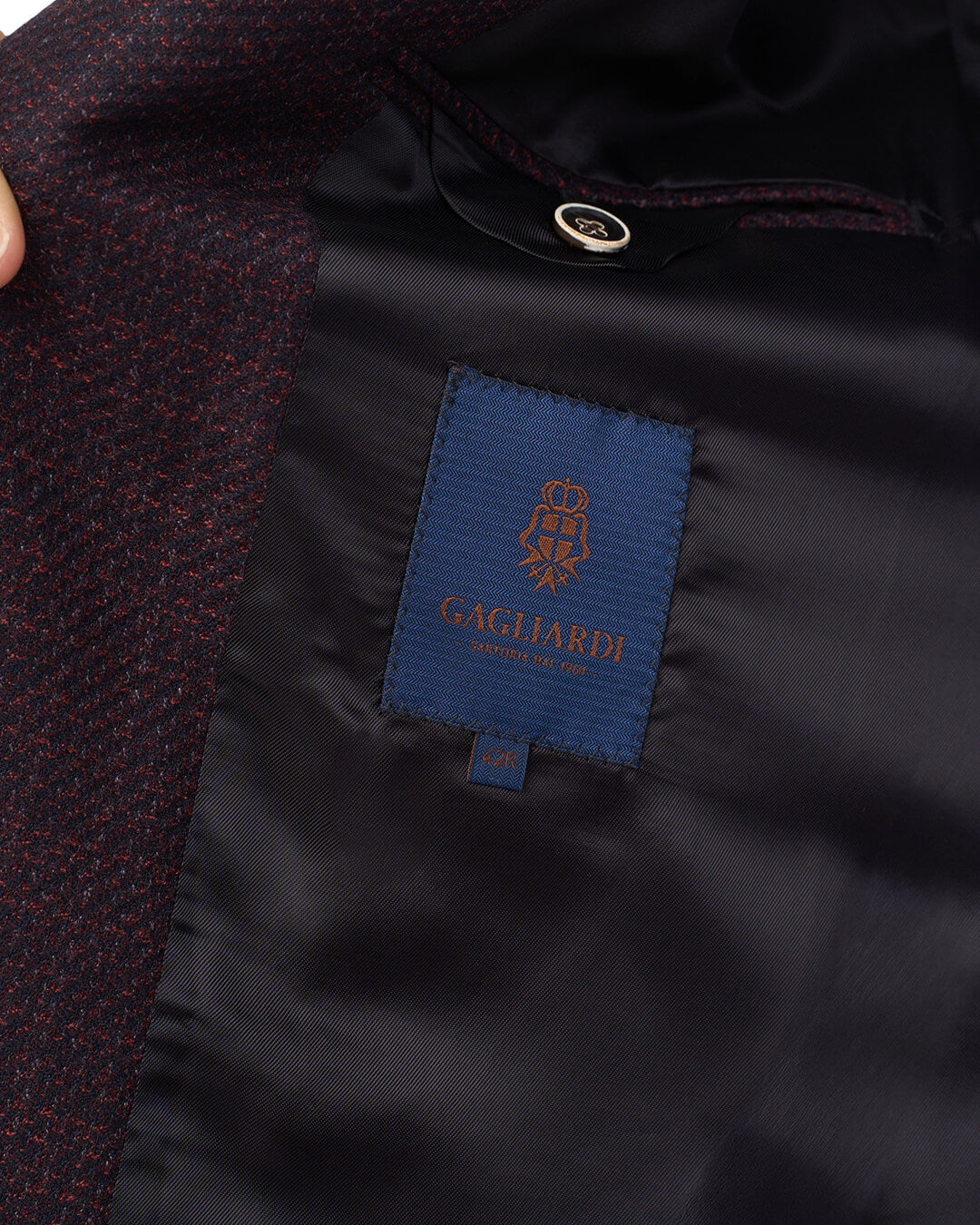 Gagliardi Burgundy Mouline Reda Jacket