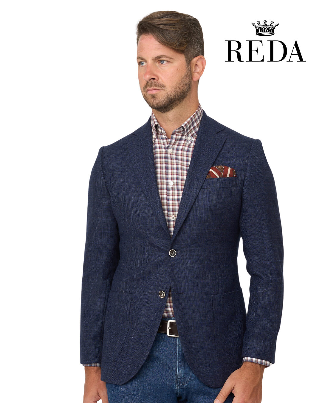 Gagliardi Blue Basketweave Reda Jacket