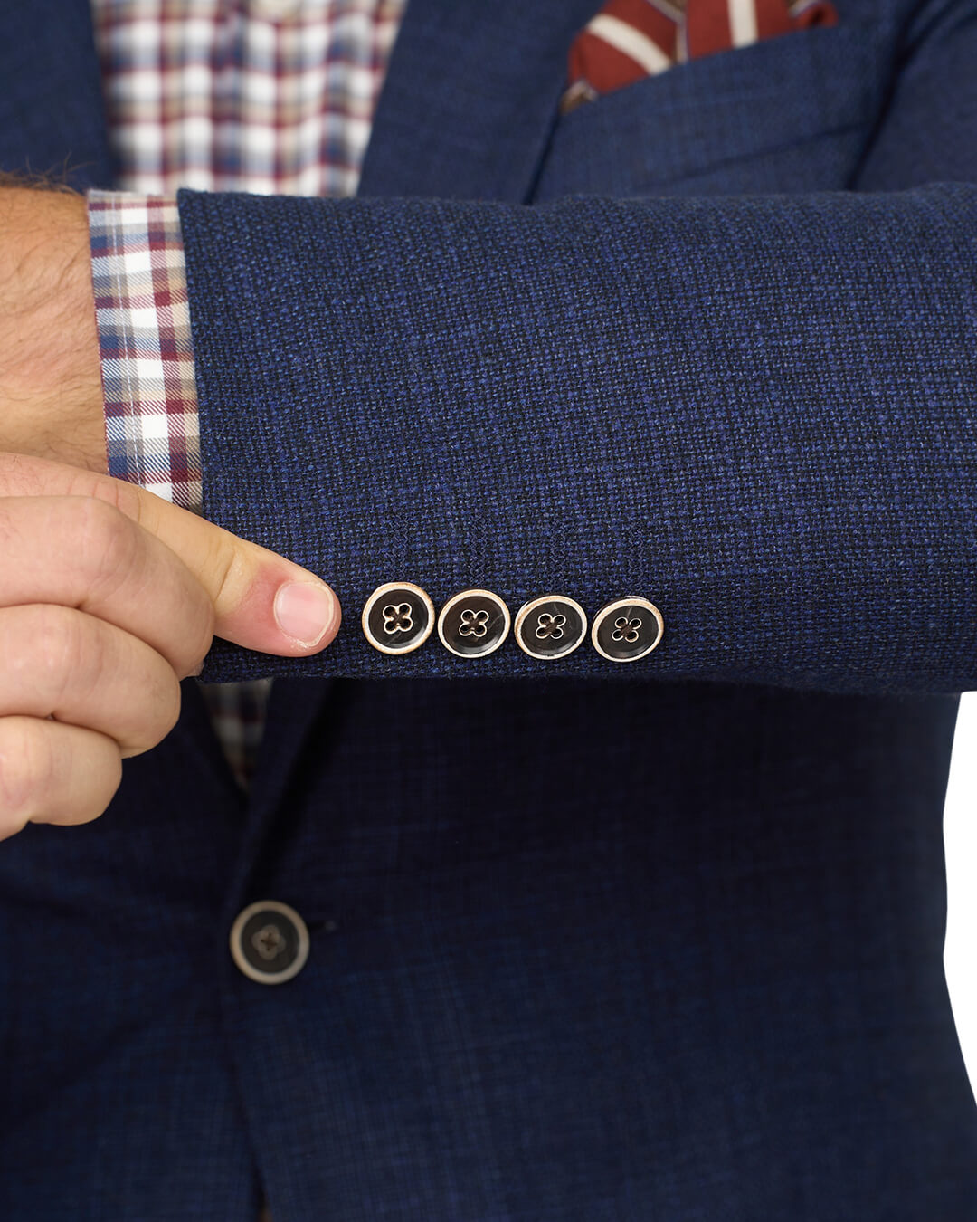 Gagliardi Blue Basketweave Reda Jacket