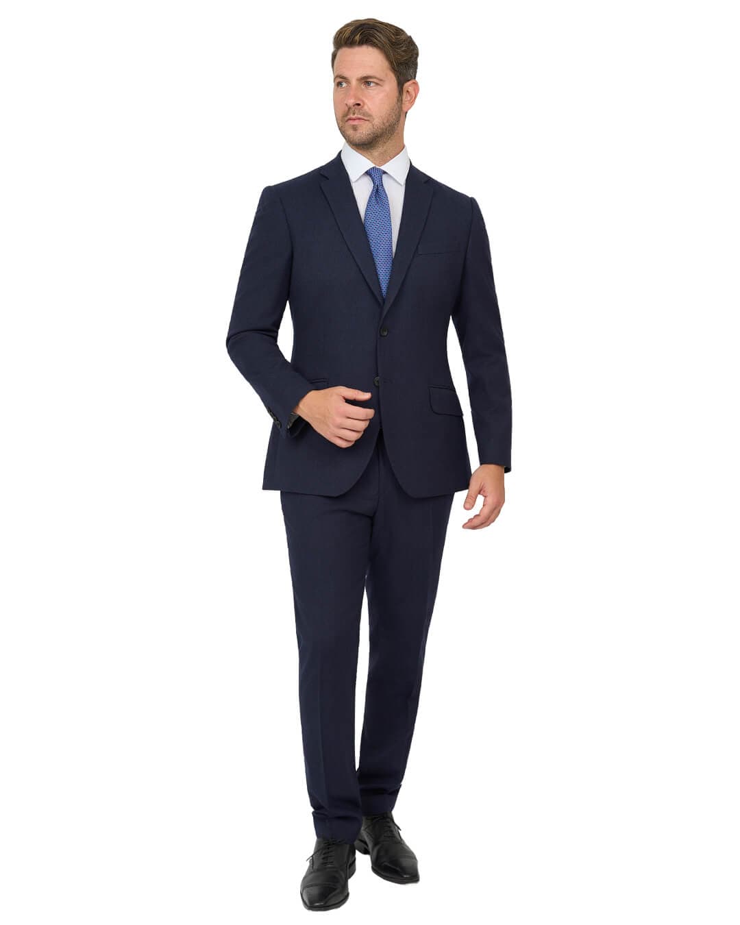 Gagliardi Navy Suit Mid Navy Microweave