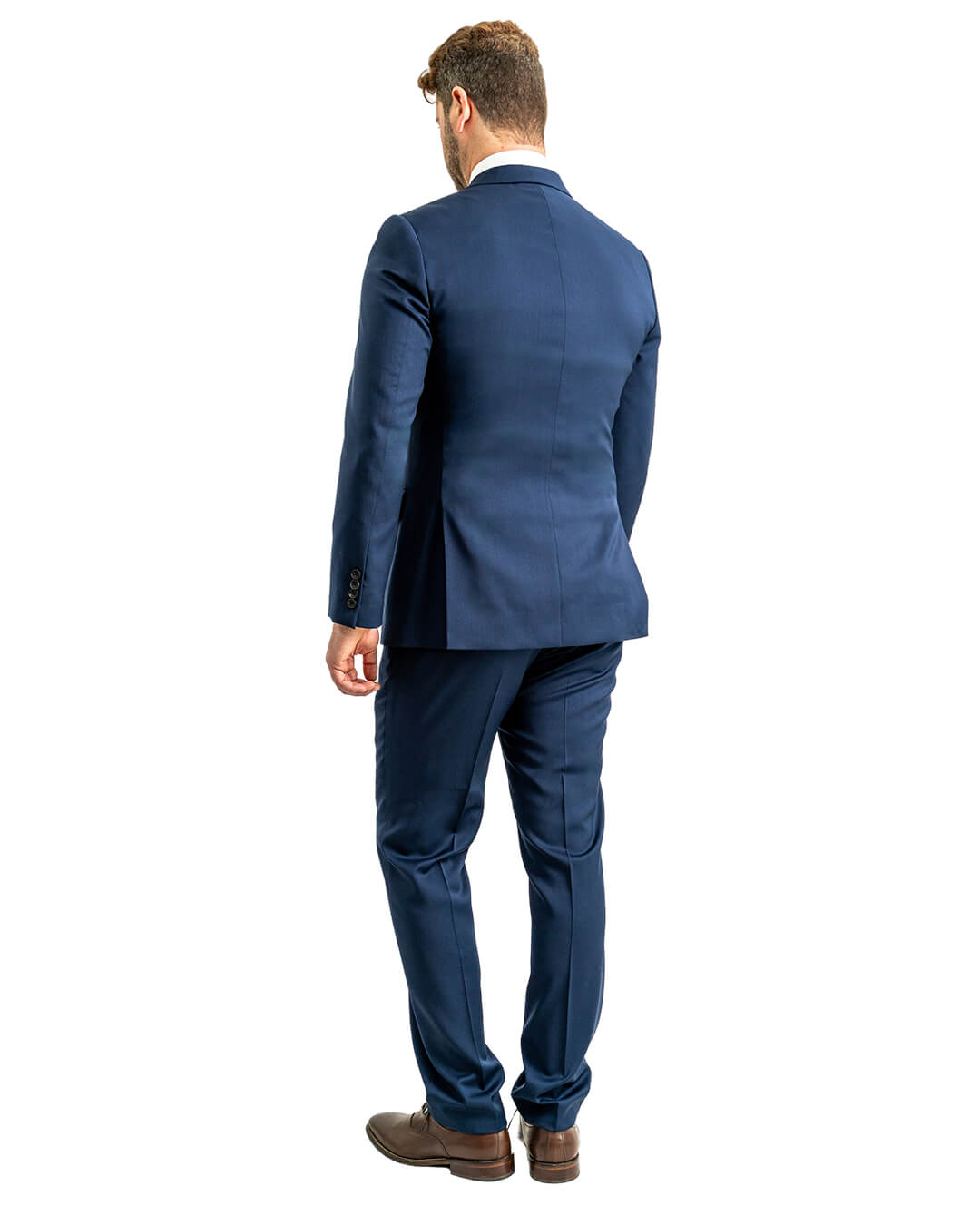 Navy Zignone Super 100s Twill Peak Lapel Suit
