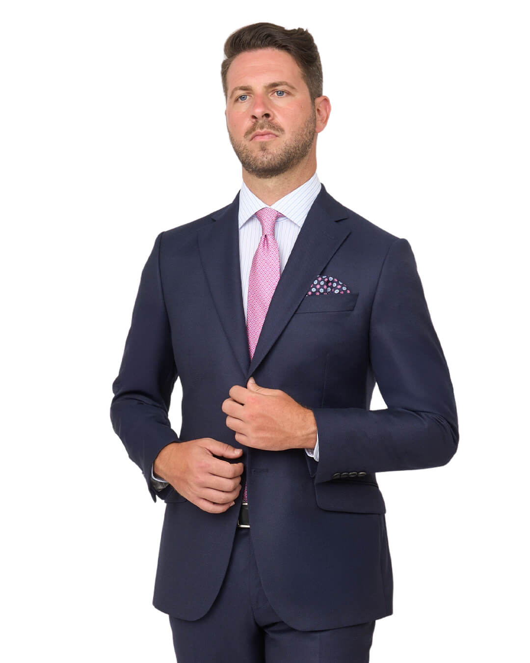 Gagliardi Navy Birdseye Suit