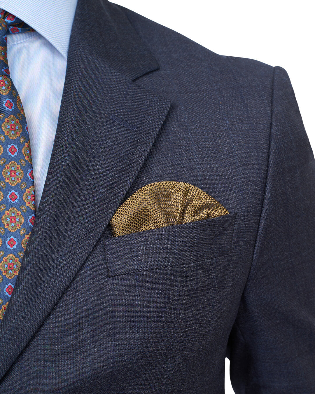 Gagliardi Blue Check Sharkskin Suit